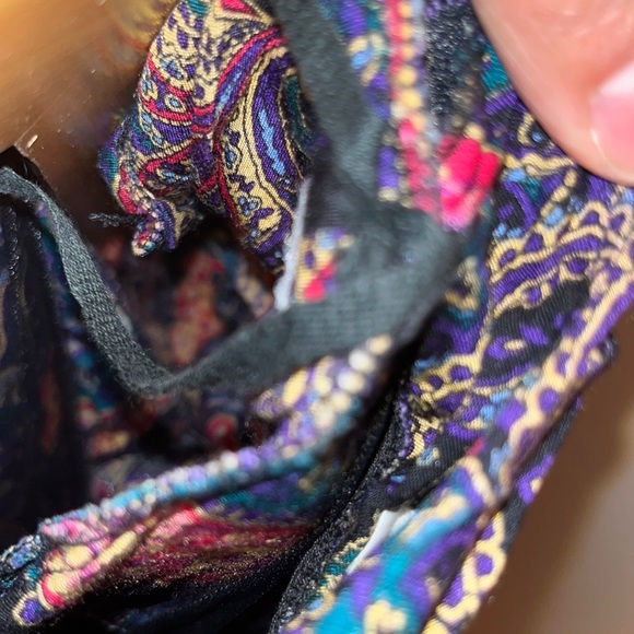 Vintage 80s Paisley Print Dress - Picture 10 of 14